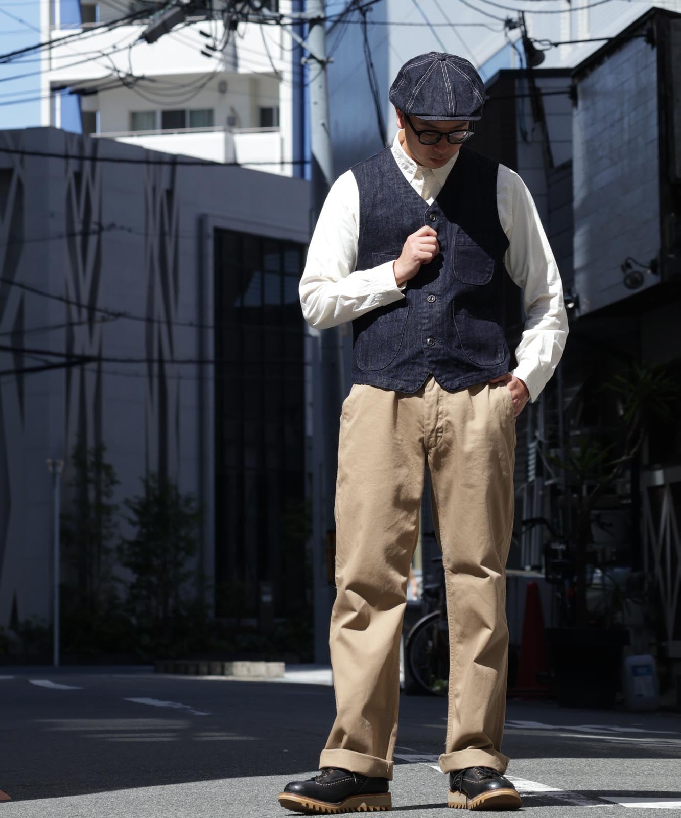 Denim & Wabash Work Vest / デニム＆ウォバッシュ ワークベスト