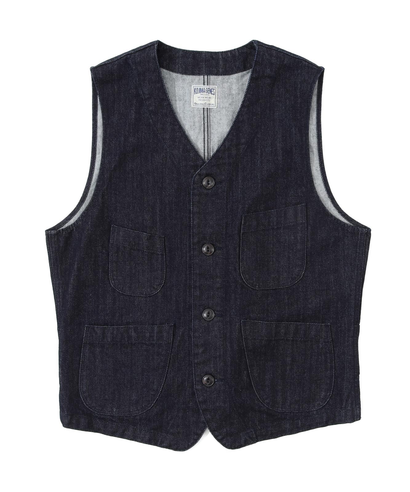 Denim & Wabash Work Vest / デニム＆ウォバッシュ ワークベスト