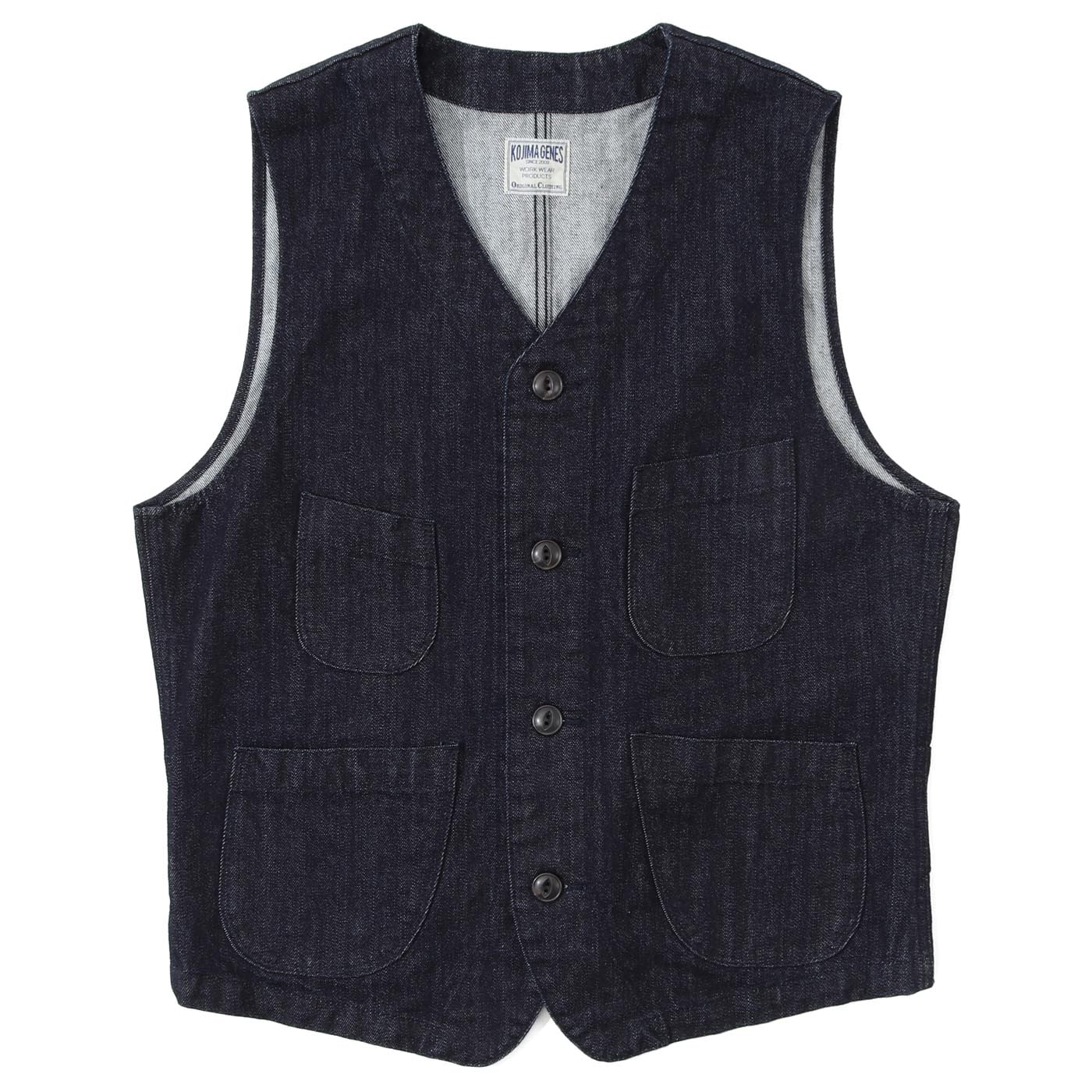 Denim & Wabash Work Vest / デニム＆ウォバッシュ ワークベスト