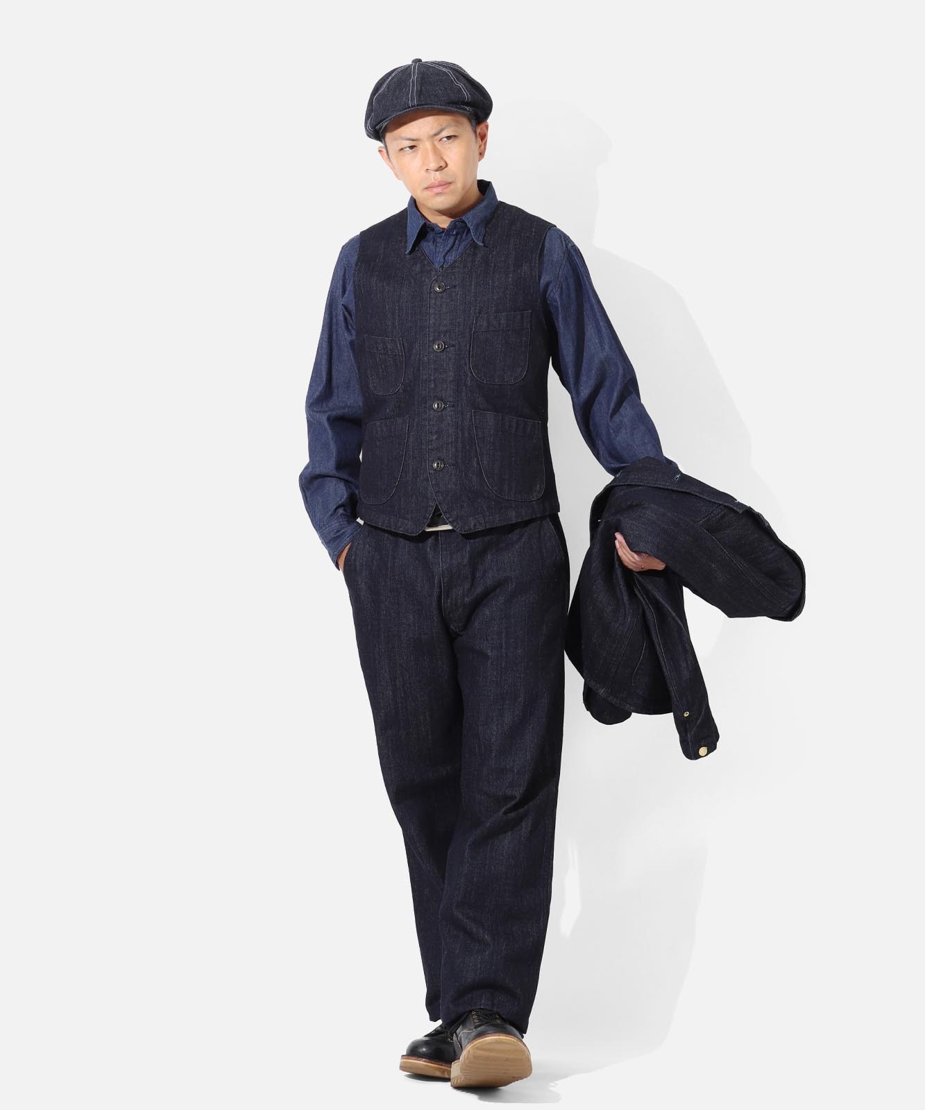 Denim & Wabash Work Vest / デニム＆ウォバッシュ ワークベスト