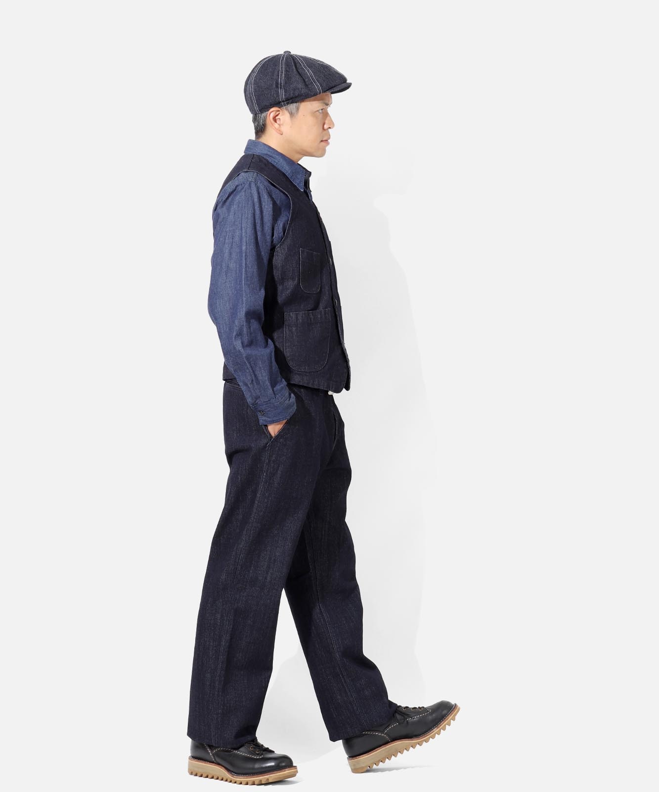 Denim & Wabash Work Vest / デニム＆ウォバッシュ ワークベスト