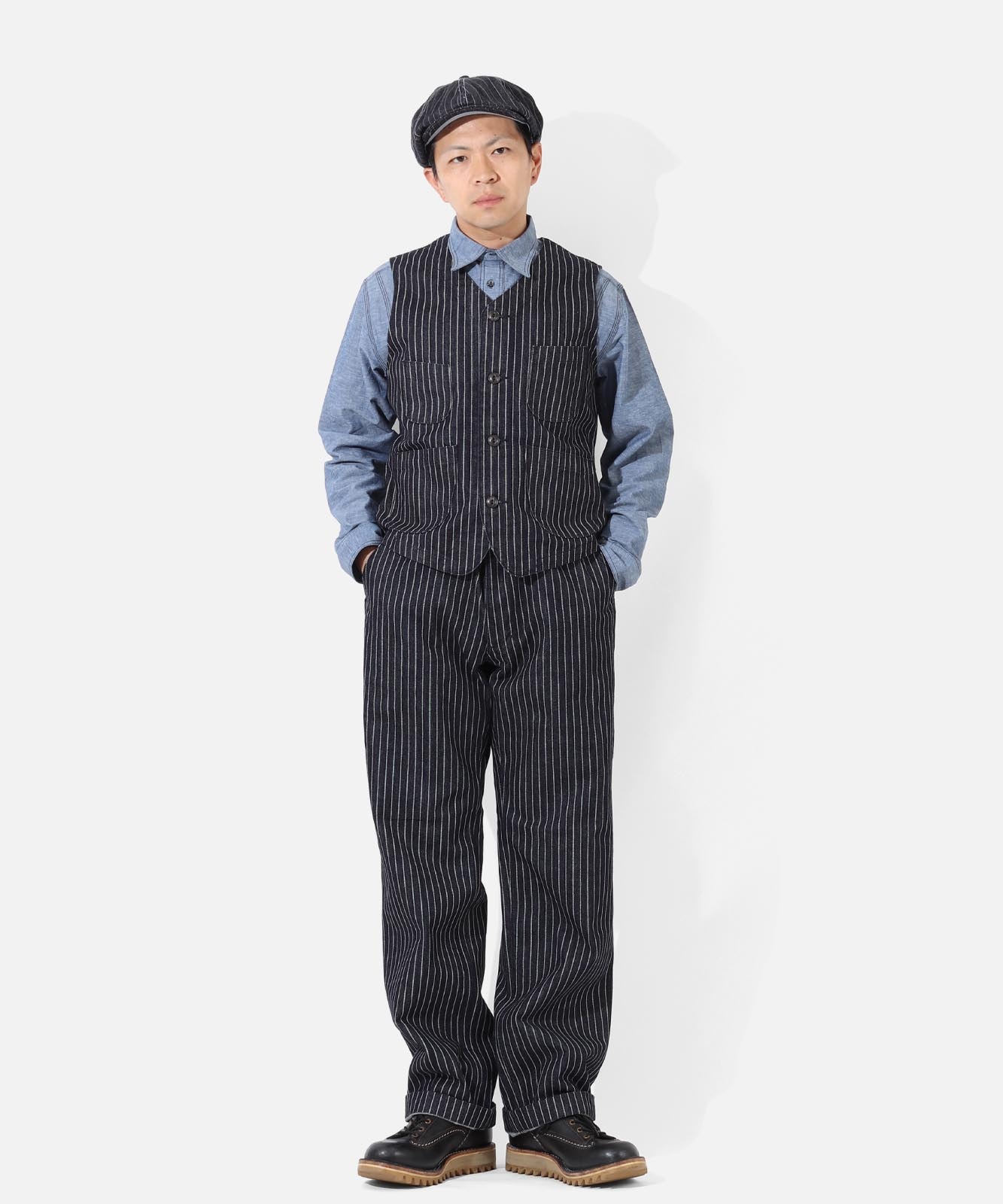 Denim & Wabash Work Vest / デニム＆ウォバッシュ ワークベスト