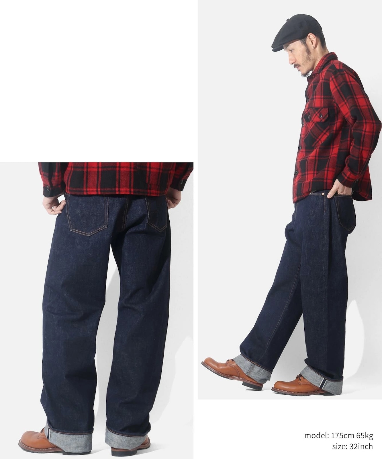 児島ジーンズ デニムパンツ W36 ヘビーオンス セルヴィッチ 15oz Selvedge Piped Wide Denim / 15ozセルビッチ パイプドワイド