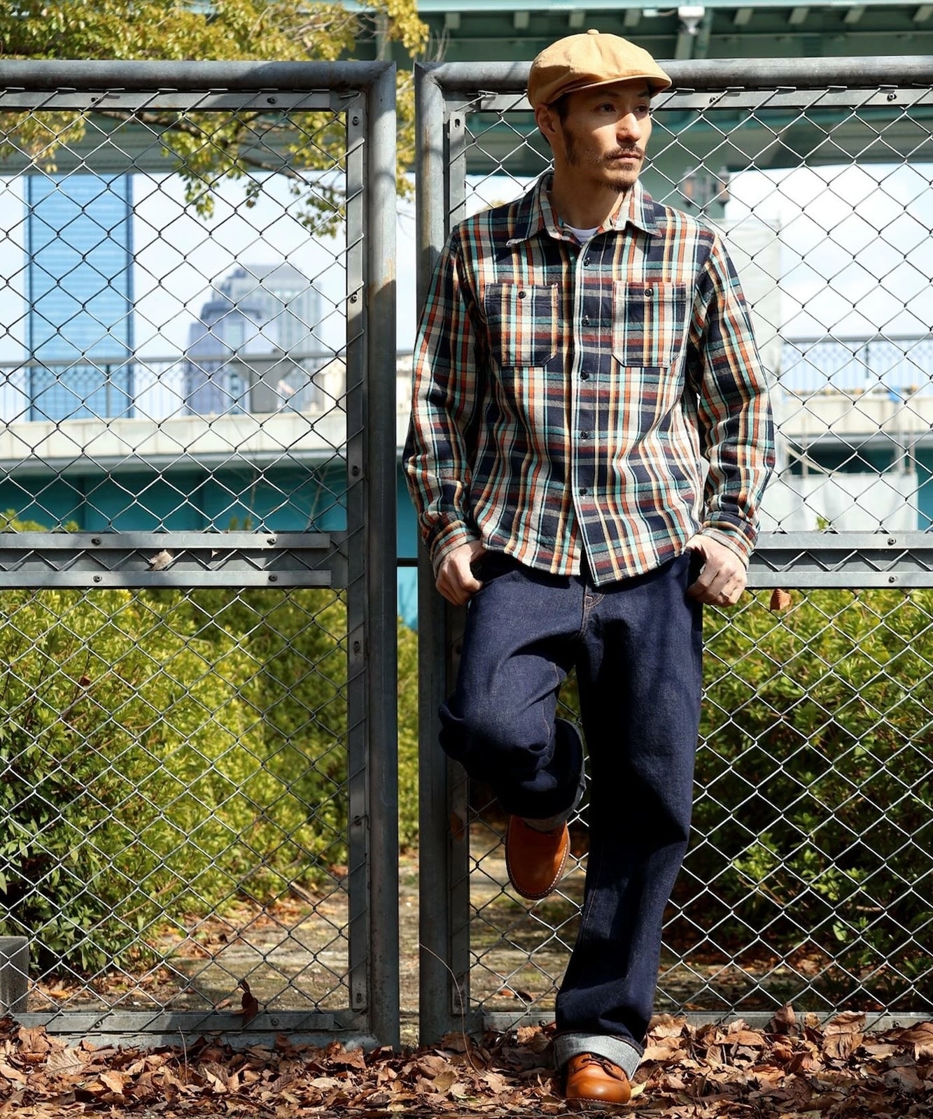 15oz Selvedge Piped Wide Denim / 15ozӥå ѥץɥ磻ɥǥ˥