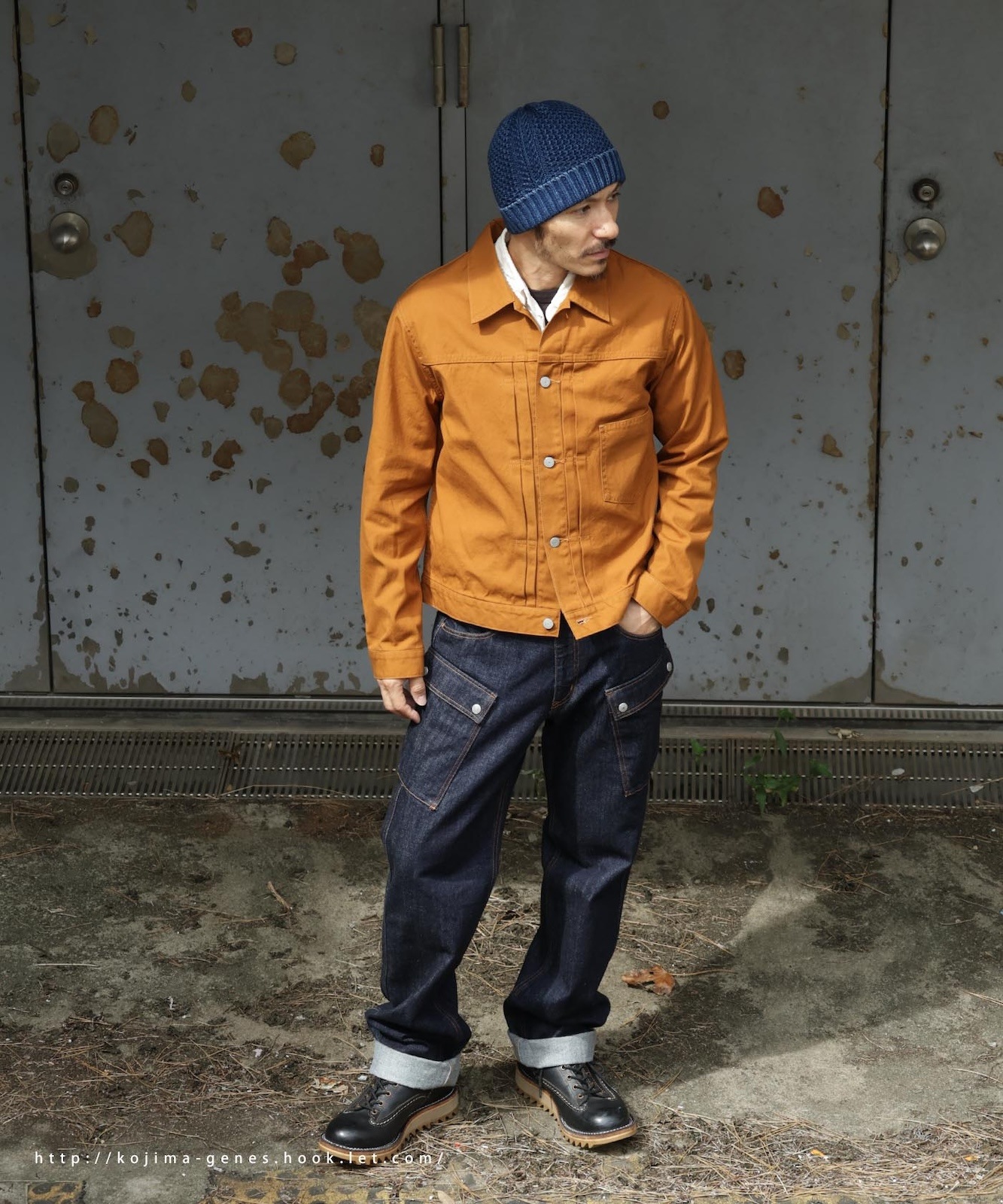 Denim Wide Cargo Pants / デニムワイドカーゴパンツ | Work