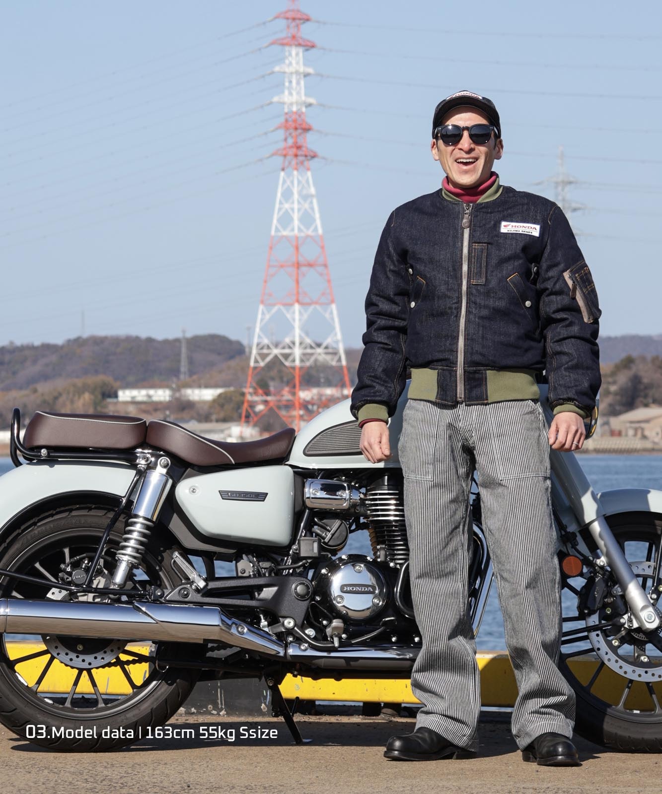 Honda Collab Denim MA-1 Flight Jacket by KGR / ホンダコラボ デニム