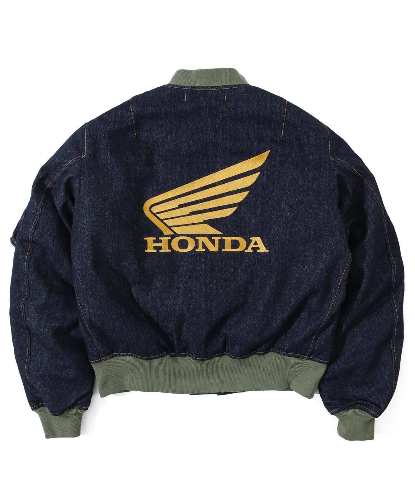 Honda Collab Denim MA-1 Flight Jacket by KGR / ホンダコラボ デニム