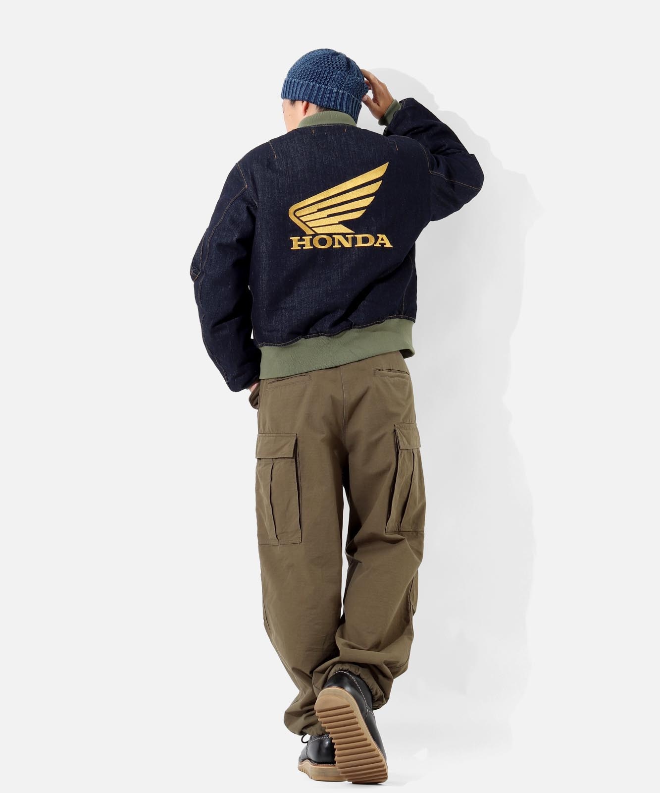 Honda Collab Denim MA-1 Flight Jacket by KGR / ホンダコラボ デニム