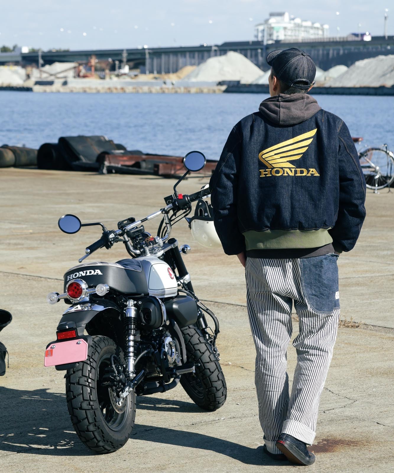Honda Collab Denim MA-1 Flight Jacket by KGR / ホンダコラボ デニム