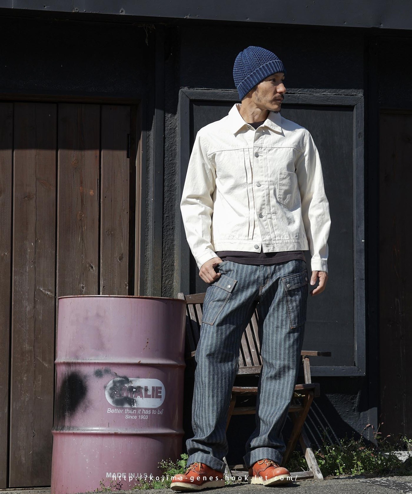 Herringbone Wide Cargo Pants / إܡ磻ɥѥ