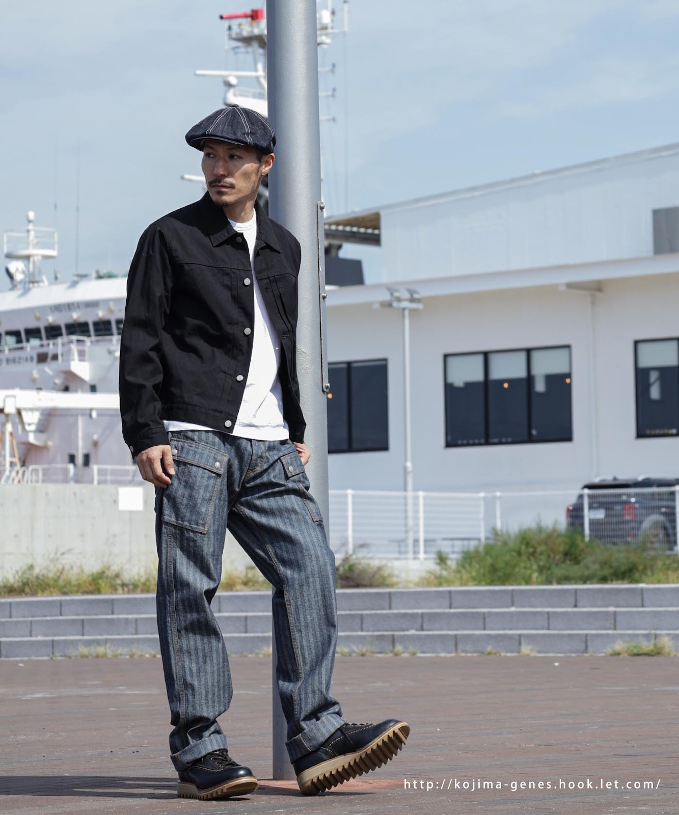 Herringbone Wide Cargo Pants / إܡ磻ɥѥ