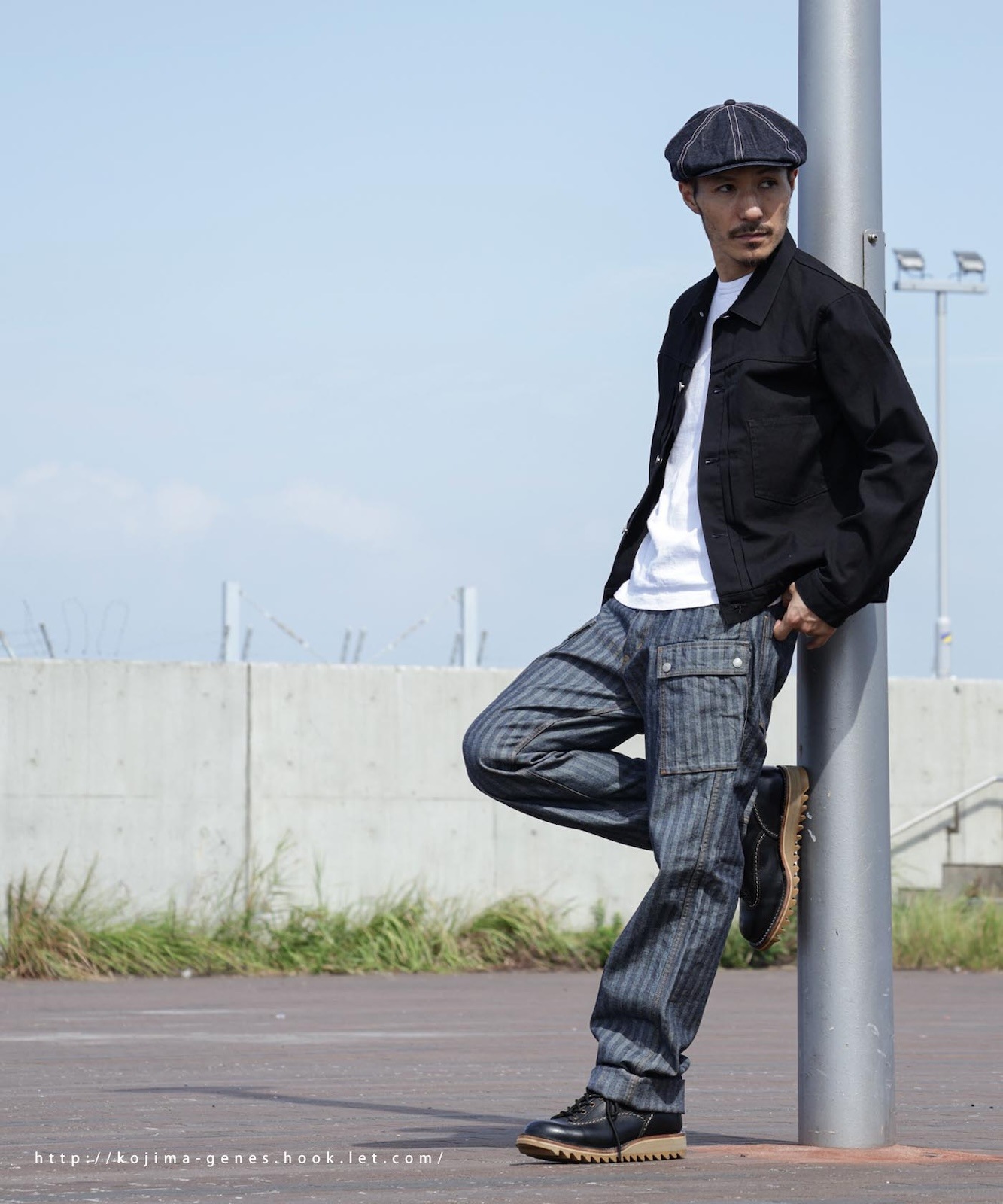 Herringbone Wide Cargo Pants / إܡ磻ɥѥ