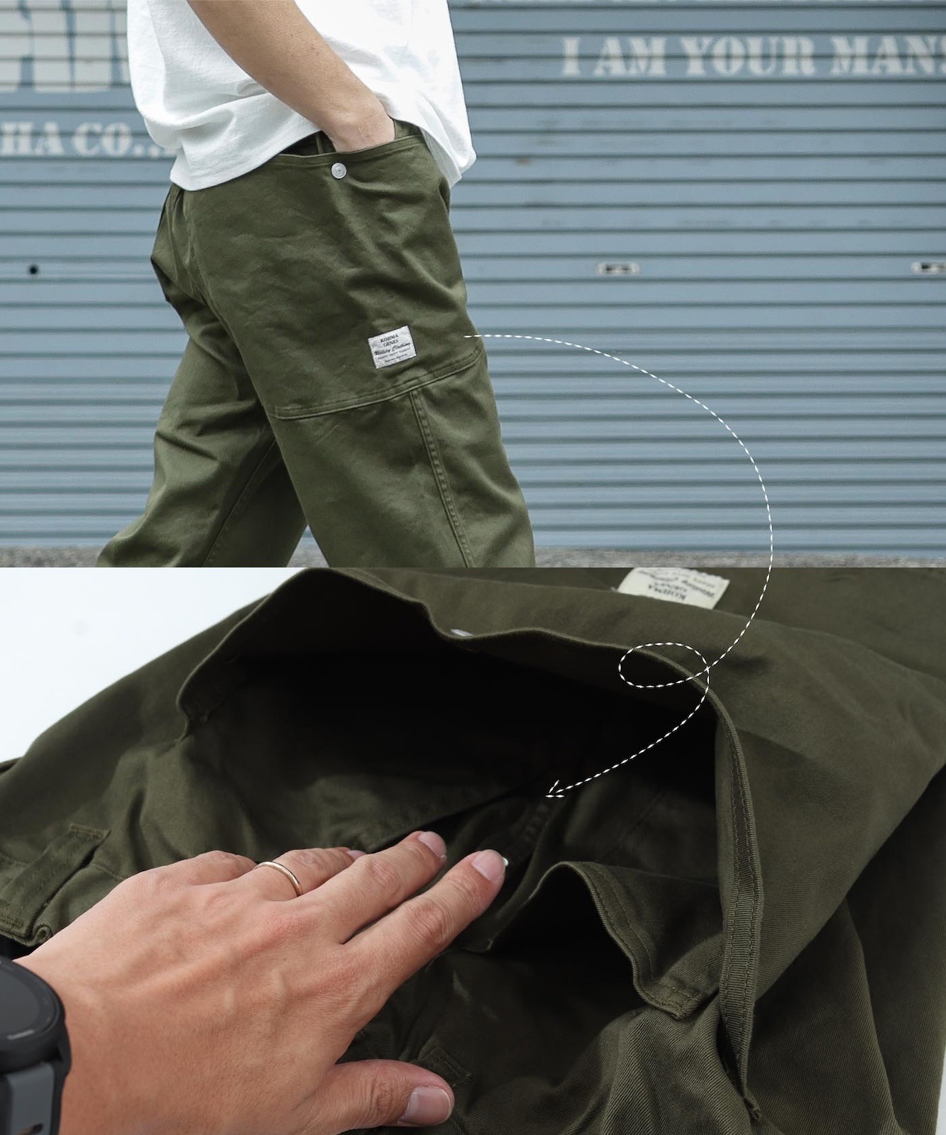 mitten cropped pants / ミトンクロップドパンツ