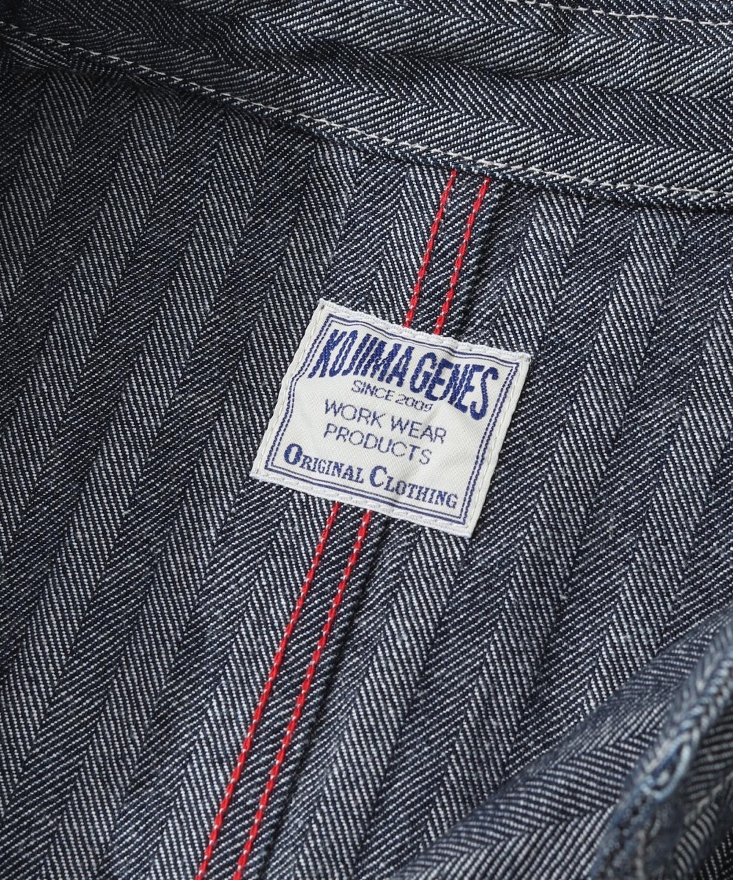 Herringbone Coverall / ヘリンボーン カバーオール | Tops | | 児島