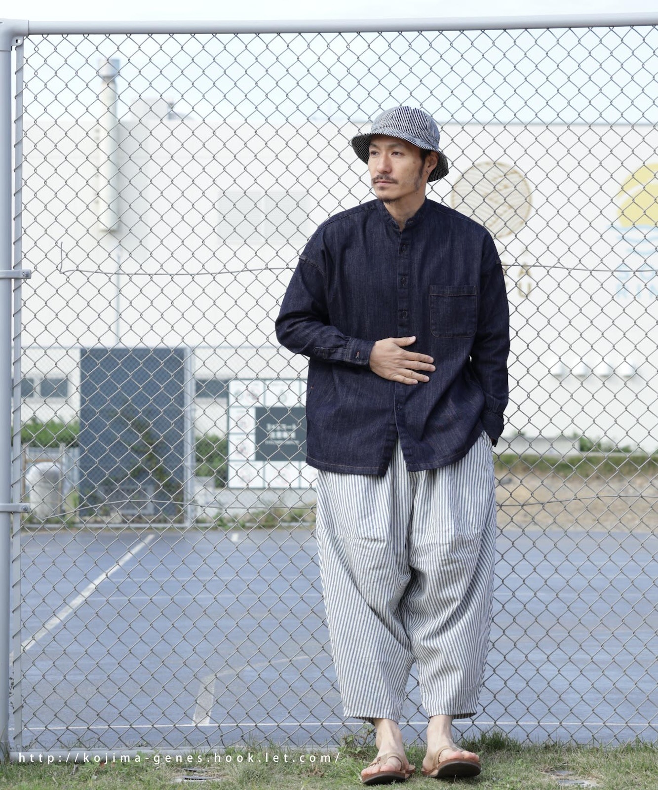 Hickory Balloon Pants 2 by LELAX / ヒッコリーバルーンパンツ2 by