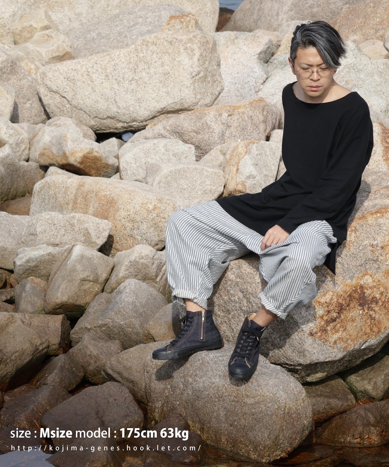 Hickory Balloon Pants 2 by LELAX / ヒッコリーバルーンパンツ2 by