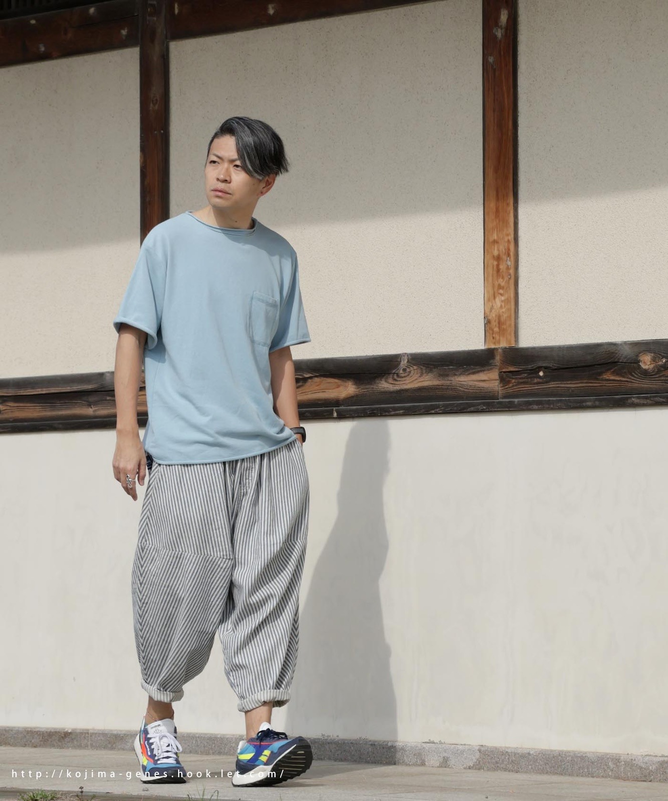 Hickory Balloon Pants 2 by LELAX / ヒッコリーバルーンパンツ2 by