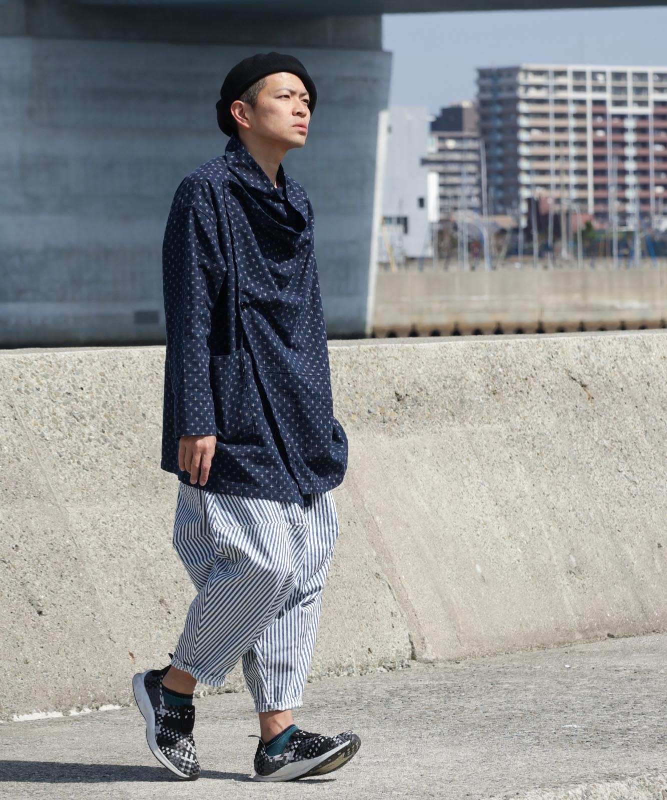 Hickory Balloon Pants 2 by LELAX / ヒッコリーバルーンパンツ2 by