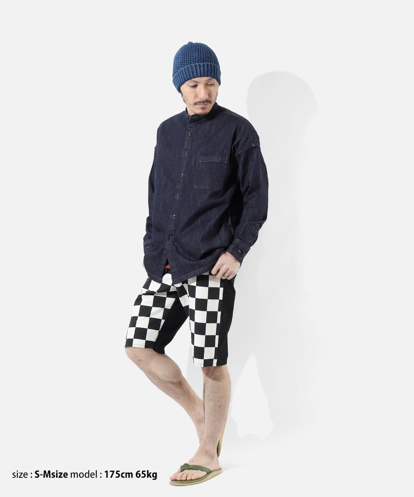 Big Silhouette No Collar Shirt by LELAX / ビッグシルエットノー