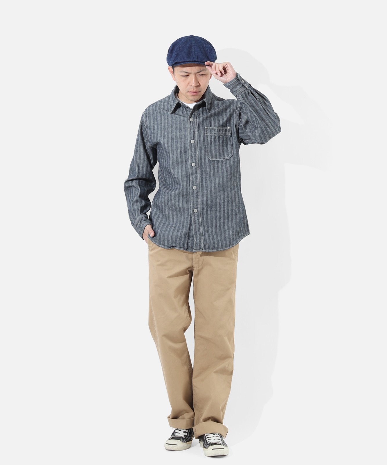 Sashiko Casket / 刺し子キャスケット | Goods | | 児島ジーンズ・公式