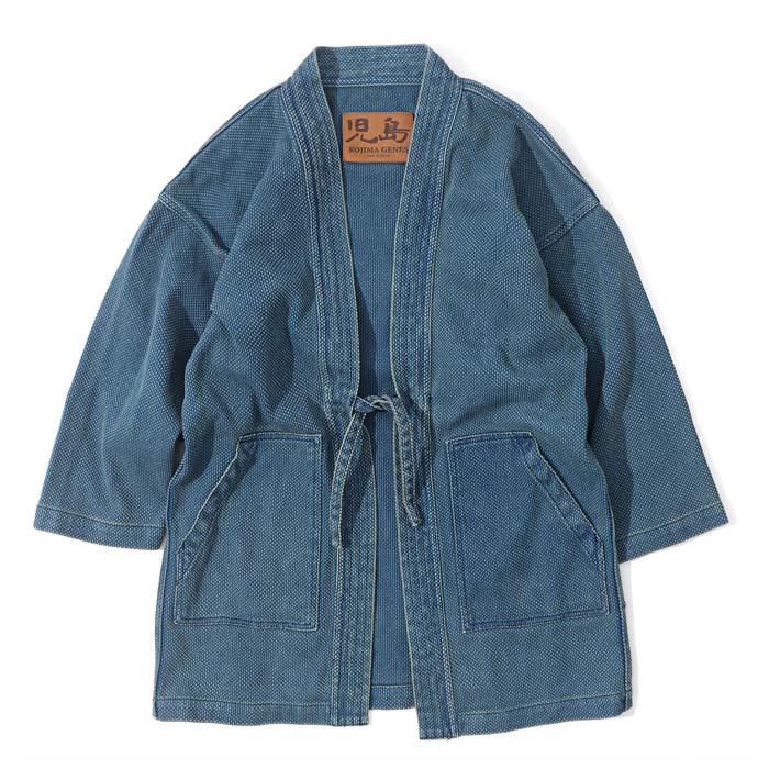 Sashiko Denim Hanten Usedwell / 刺し子デニム半纏 ユーズドウェル