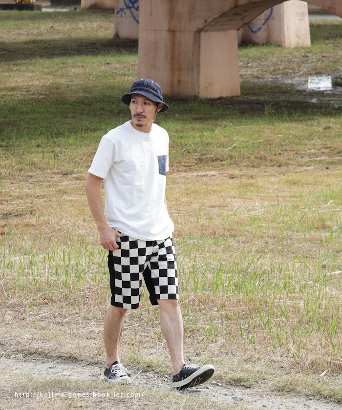 Block Check Combo Shorts / ブロックチェックコンボショーツ | Work Block Check Combo Shorts / ブロックチェックコンボショーツ | Work