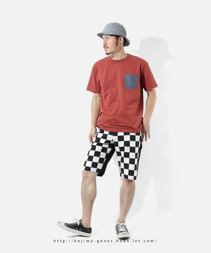 Block Check Combo Shorts / ブロックチェックコンボショーツ