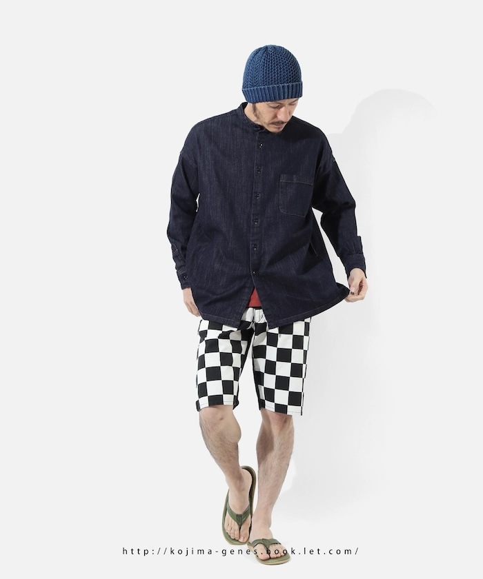 Block Check Combo Shorts / ブロックチェックコンボショーツ