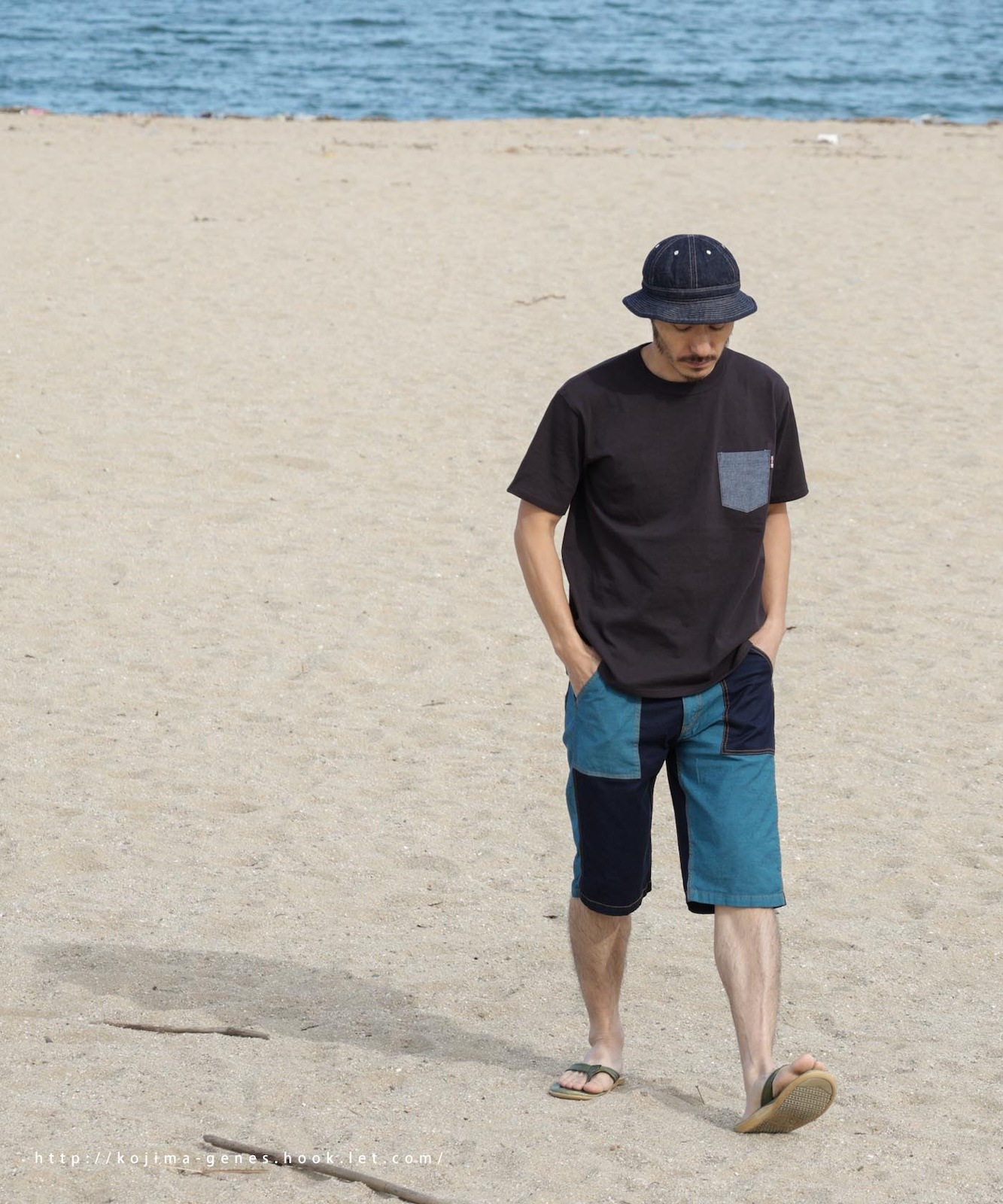 over dye multi shorts / オーバーダイマルチショートパンツ