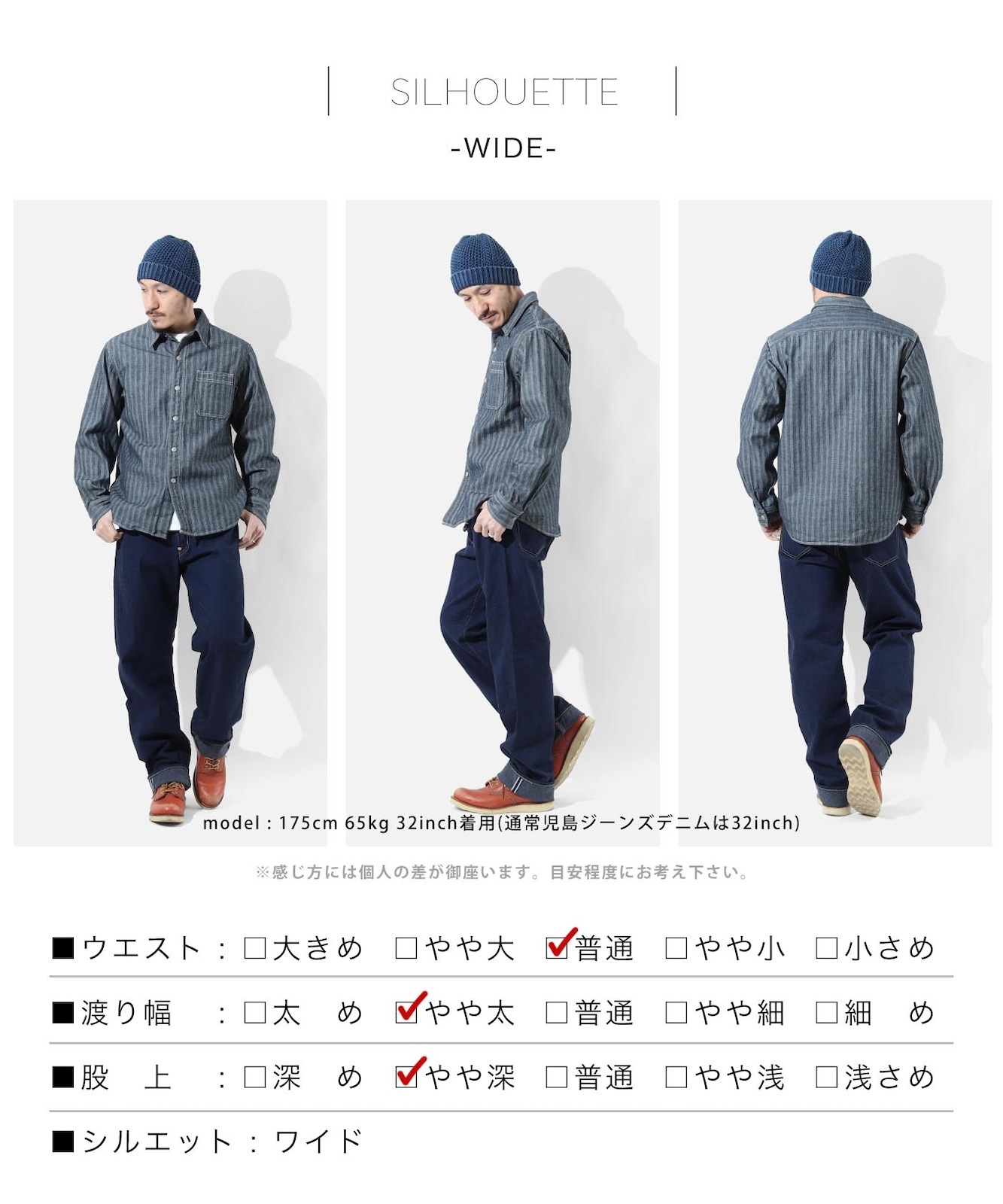 Dungaree Selvedge Wide Pants / 󥬥꡼ӥå磻ɥѥ