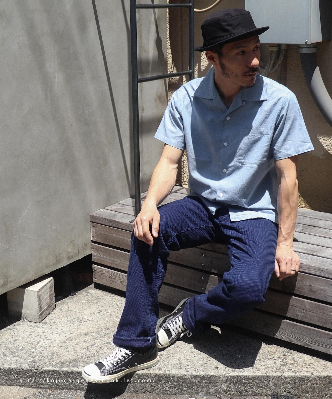 Sashiko Denim 5 Pocket Pants / 刺し子デニム 5ポケットパンツ | Work