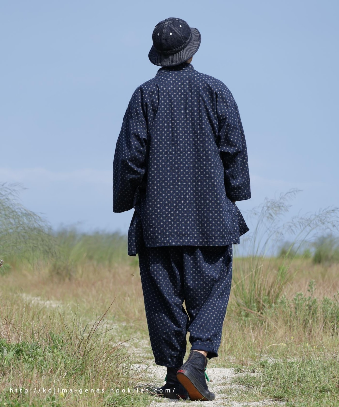 Kasuri Jyumonji Ballon Pants 2 by LELAX / 꽽ʸ Х롼ѥ2 by LELAX