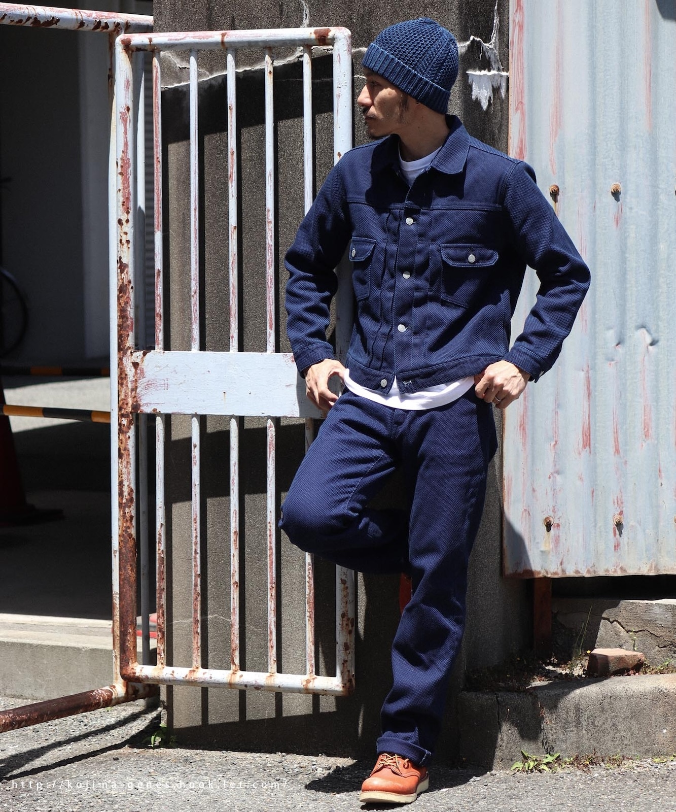 児島セカンドタイプデニムジャケット Sashiko Denim Jacket 2nd Type / 刺し子デニムジャケット 2nd