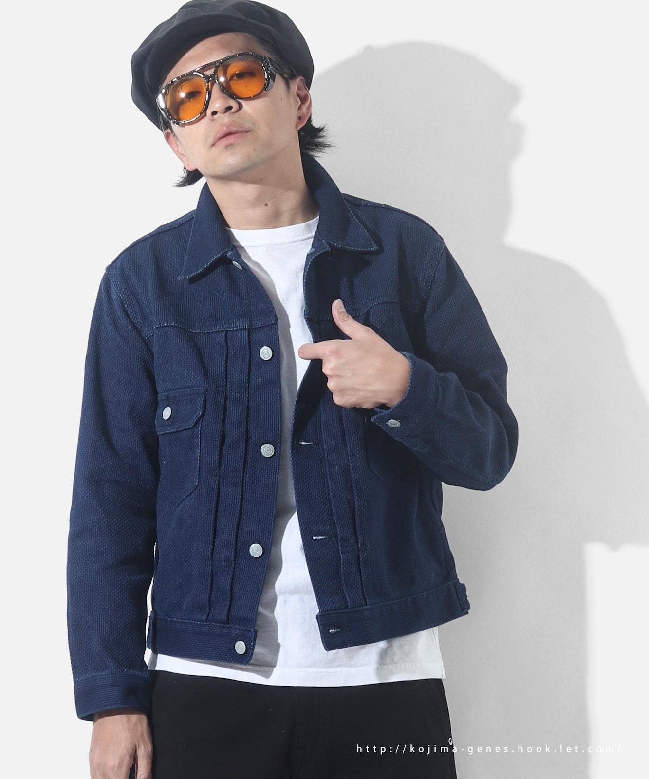 デニムジャケット tomato様 sashiko denim jacket 2nd type / 刺し子デニムジャケット 2nd