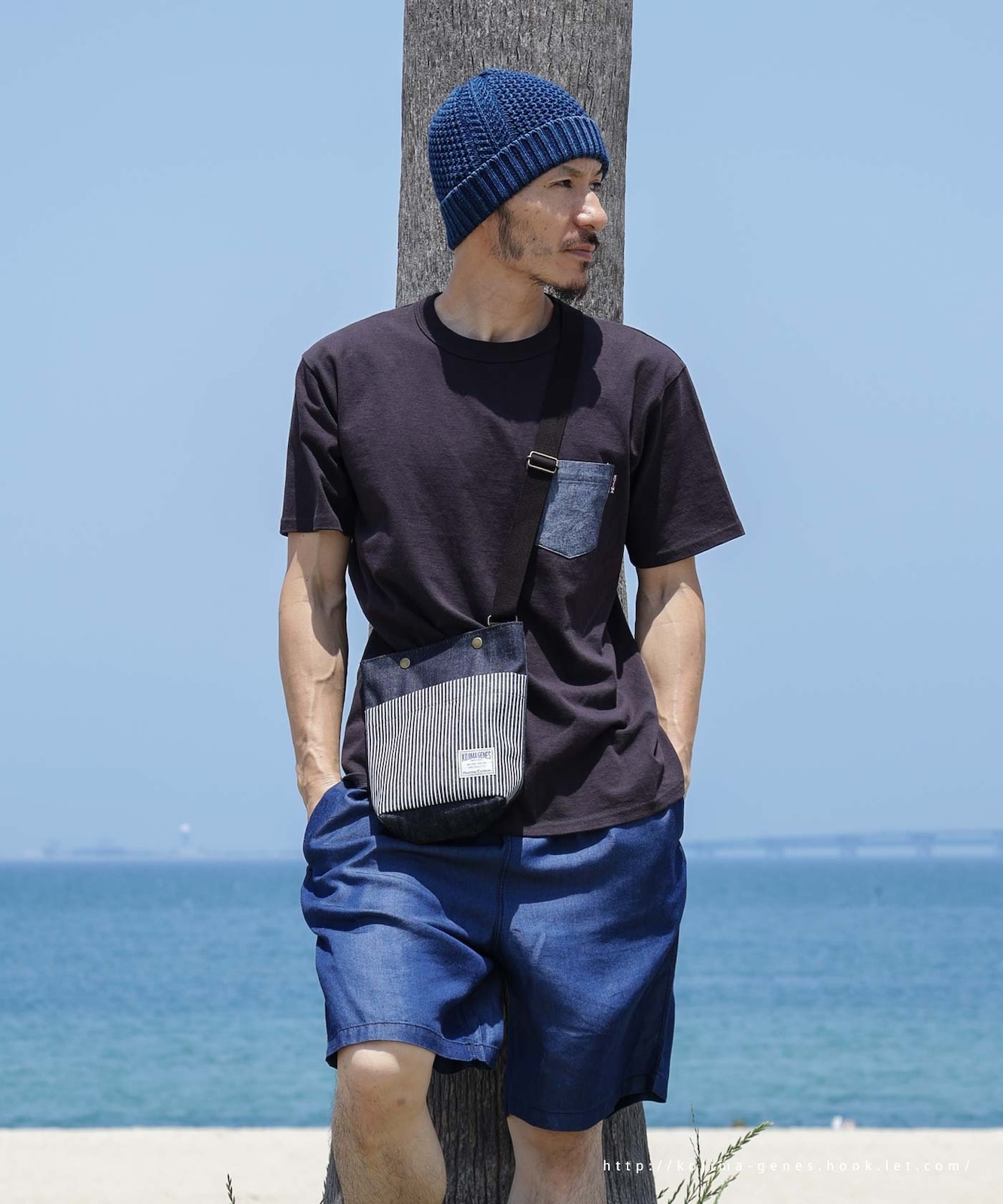 Denim & Hickory Shoulder Bag / デニム＆ヒッコリー ショルダーバッグ