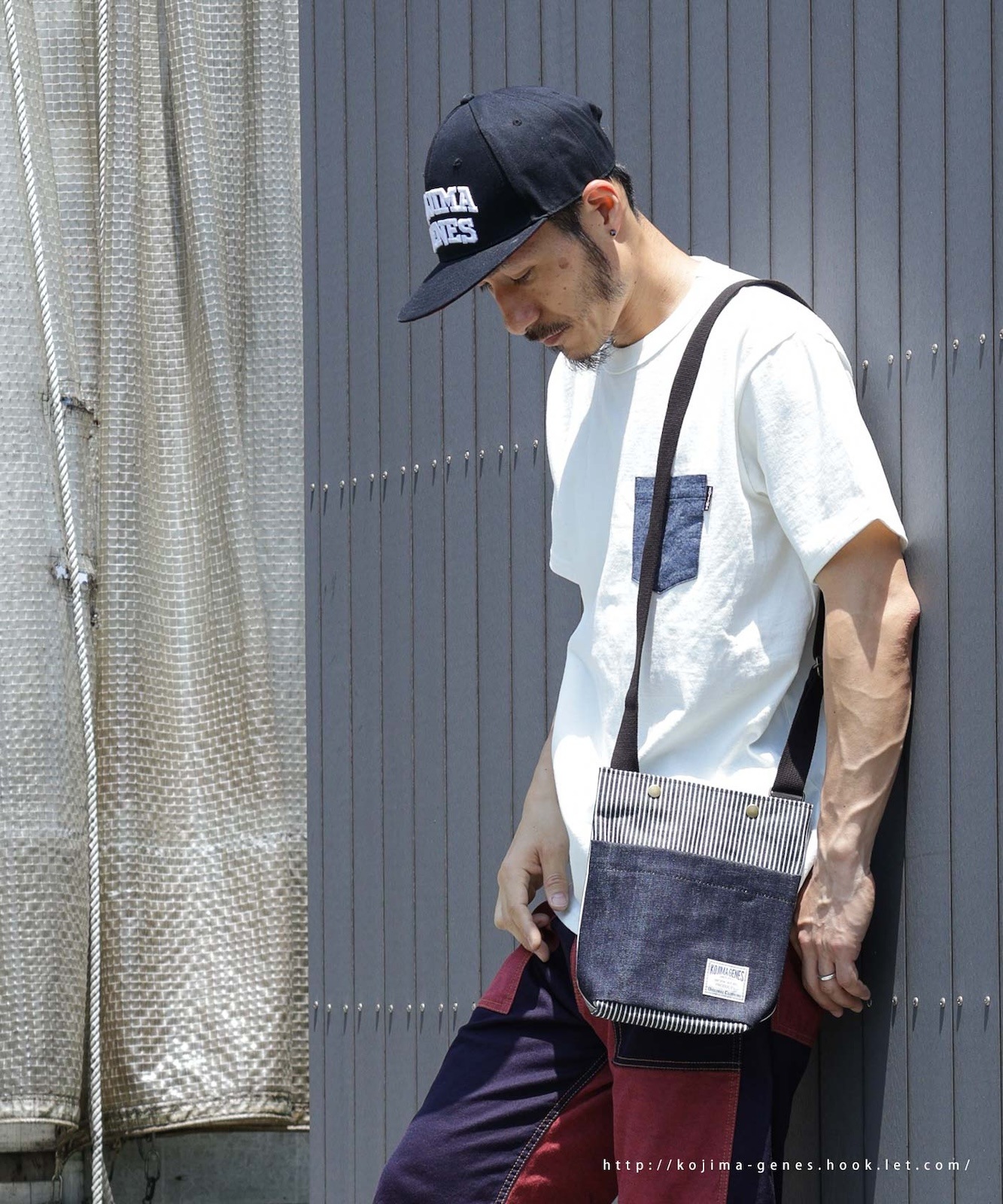 Denim & Hickory Shoulder Bag / デニム＆ヒッコリー ショルダーバッグ