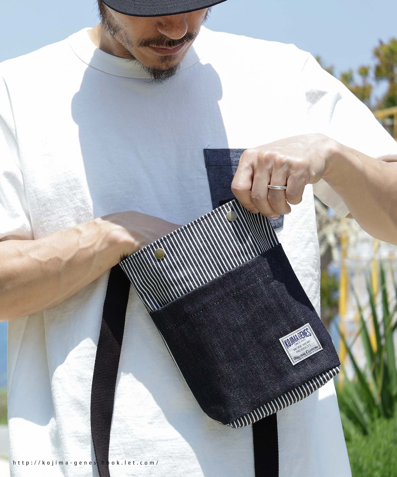 Denim & Hickory Shoulder Bag / デニム＆ヒッコリー ショルダーバッグ