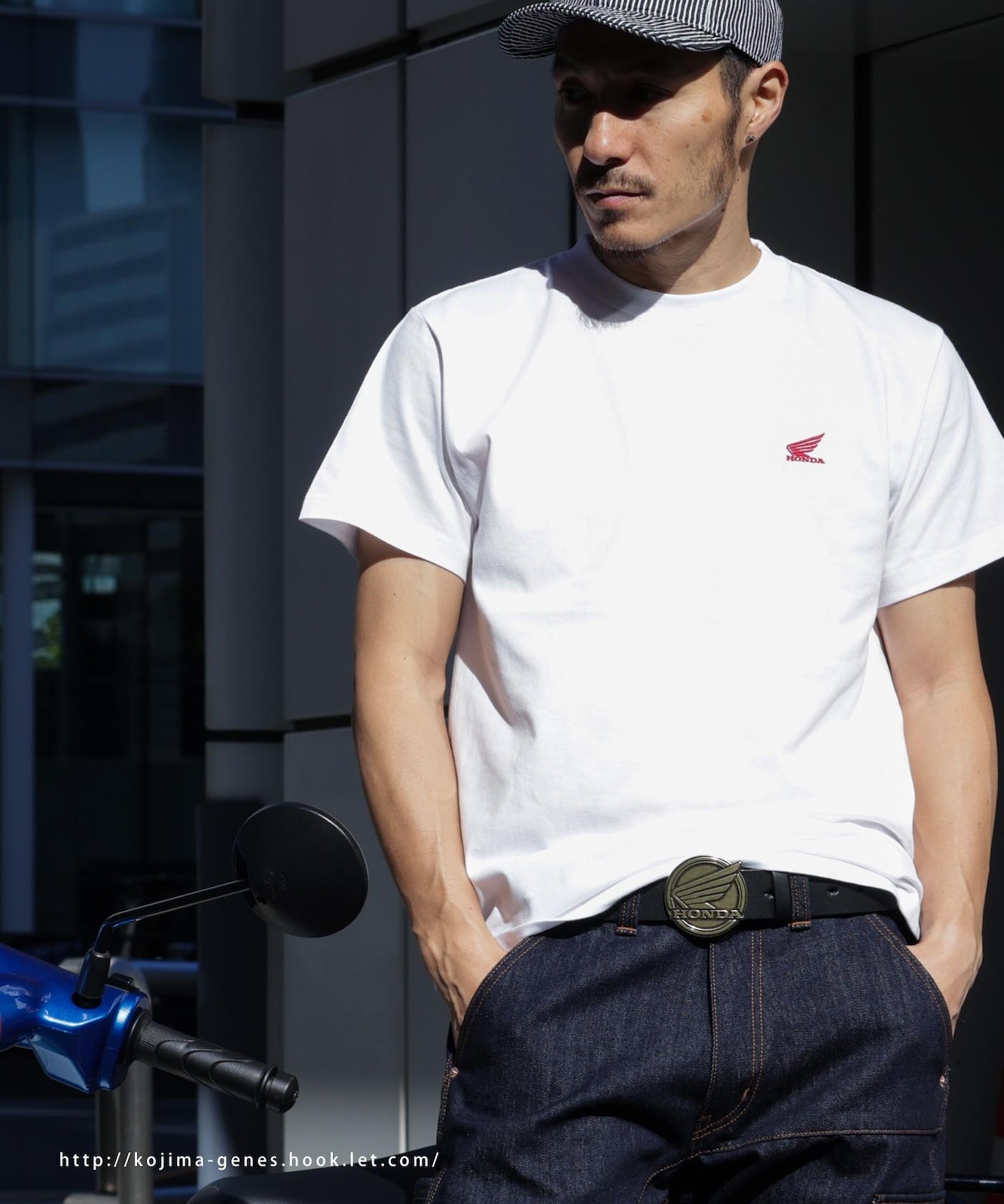 HONDA Collab Wing Leather Belt / ホンダコラボ ウィングレザーベルト