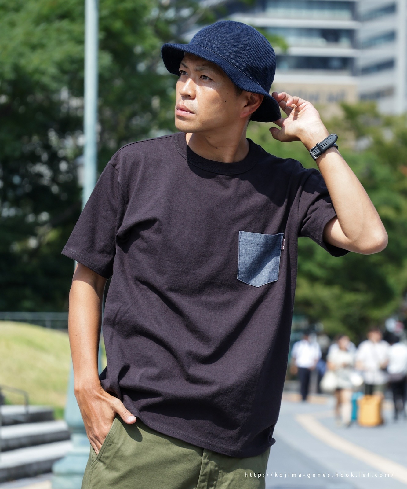 Sashiko Army Hat / 刺し子アーミーハット