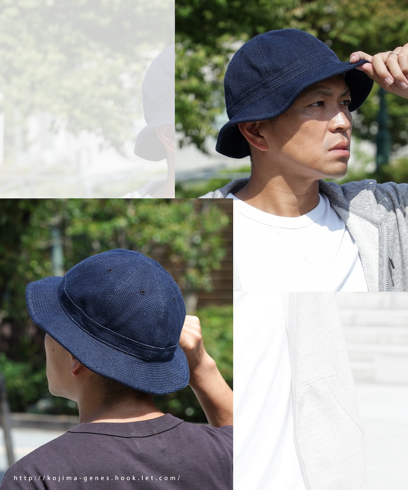 Sashiko Army Hat / 刺し子アーミーハット