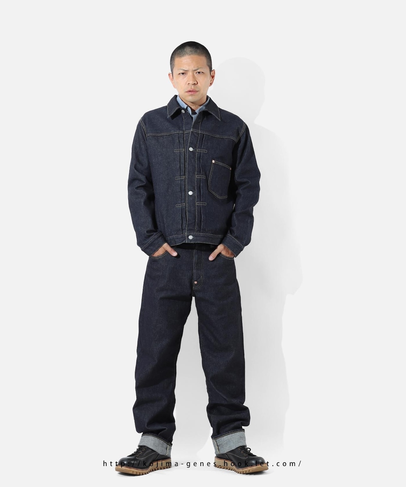 手染めデニム №17 17oz Left Hand Twill Selvedge Cowboy Straight /17oz左綾セルビッチ