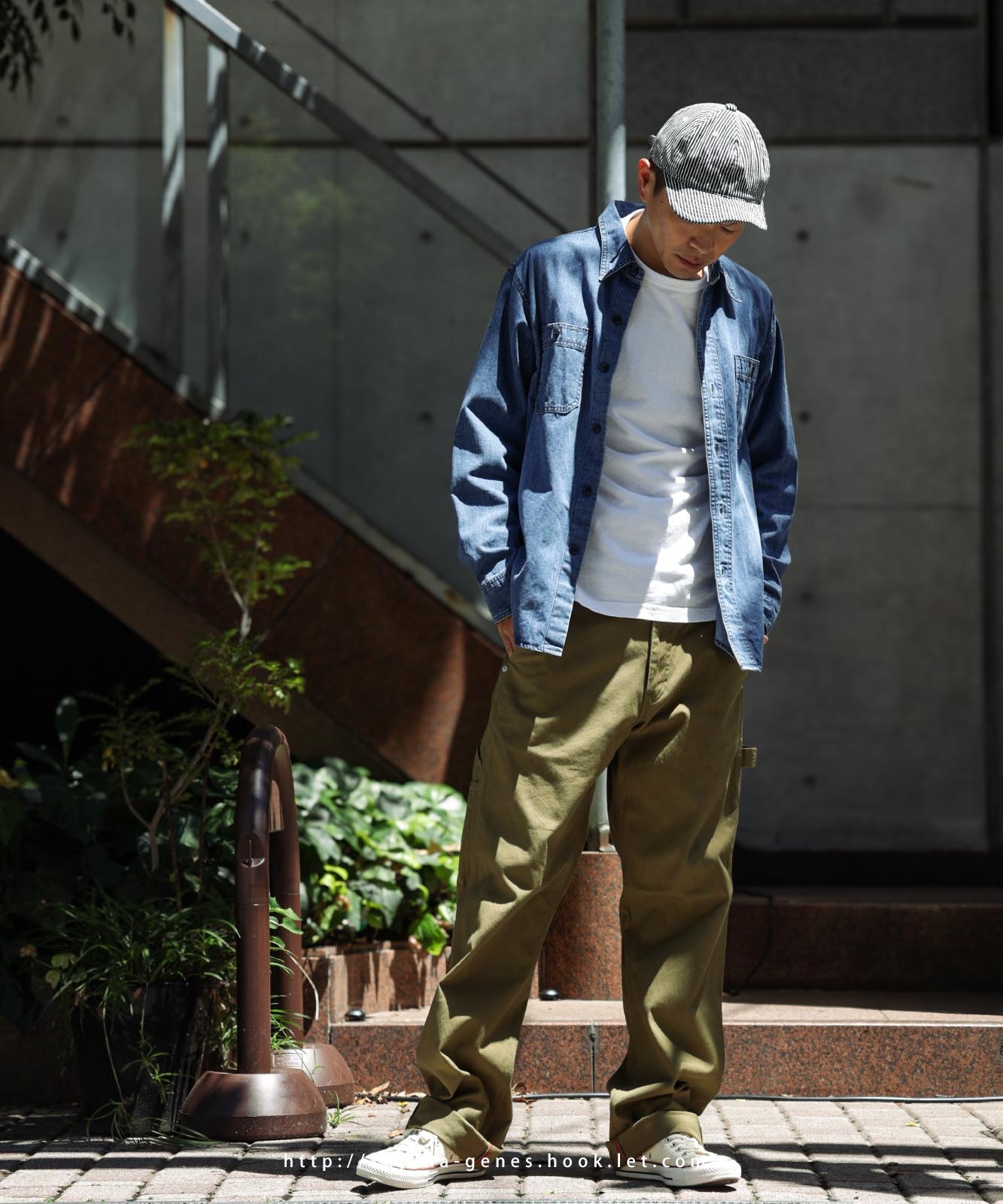 Denim Work Shirt Usedwell by KGR / デニムワークシャツ ユーズドウェル by KGR