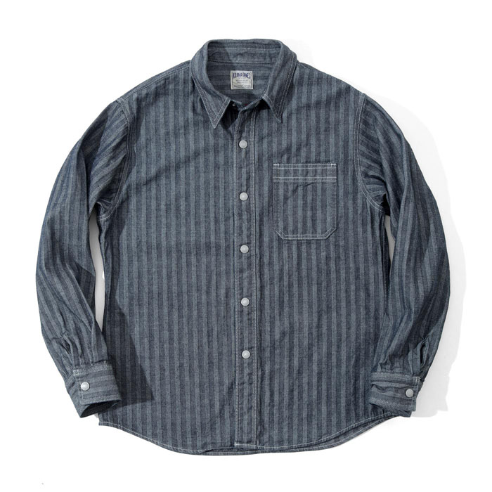 Herringbone Work Shirt / ヘリンボーンワークシャツ | Tops | | 児島