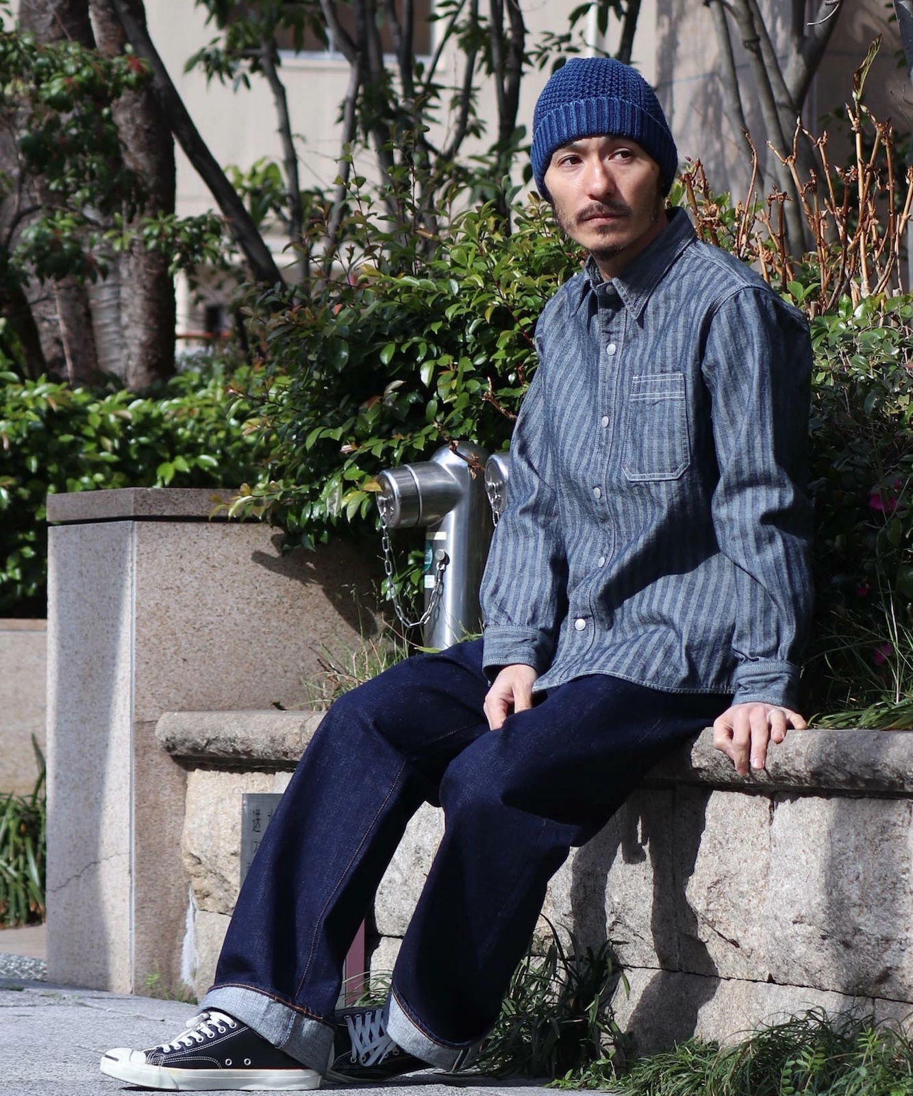 Herringbone Work Shirt / ヘリンボーンワークシャツ | Tops | | 児島