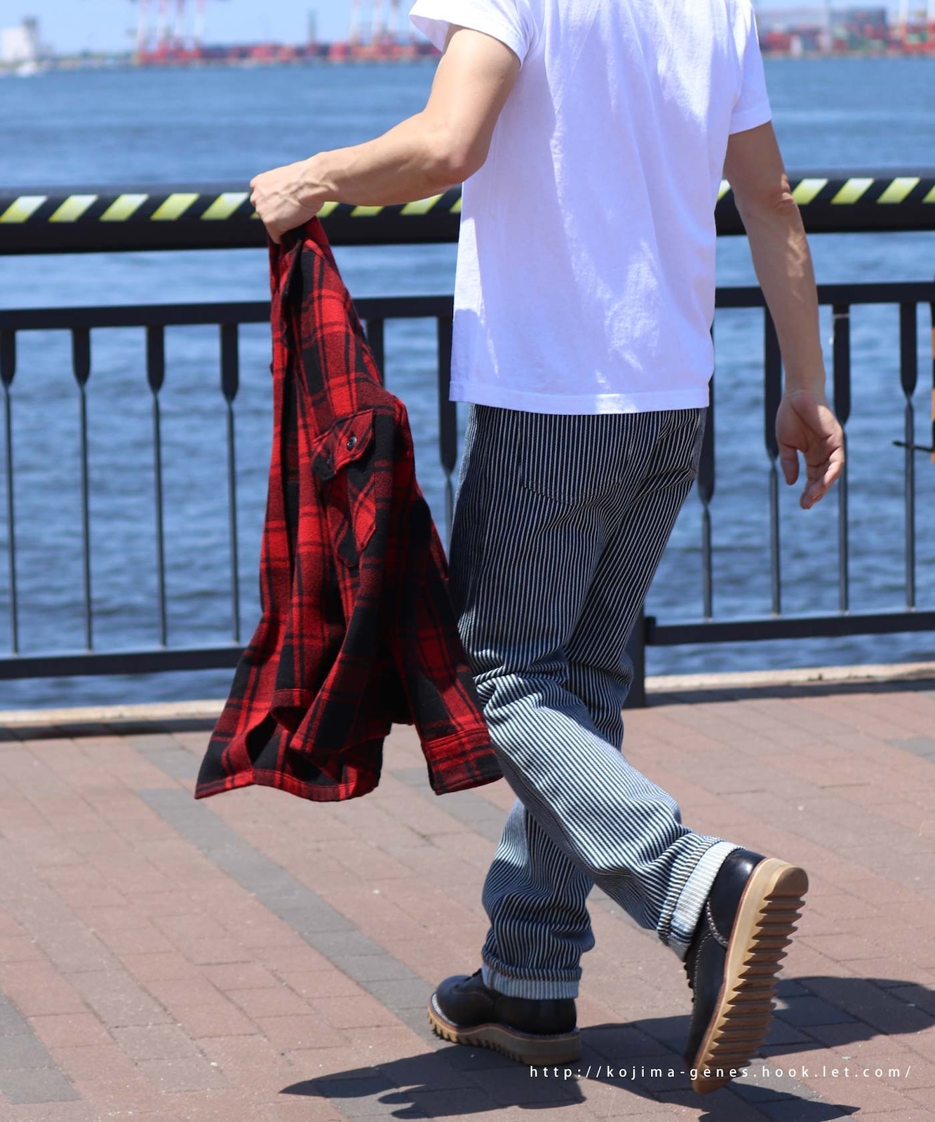 21oz Hickory Straight Pants / 21oz ヒッコリーストレートパンツ