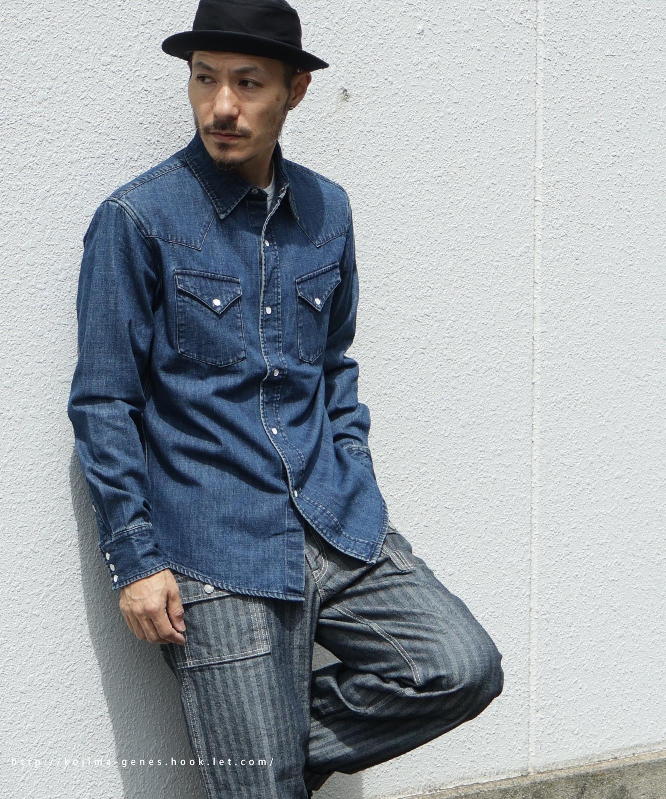Denim Western Shirt Usedwell by KGR / デニムウエスタンシャツ