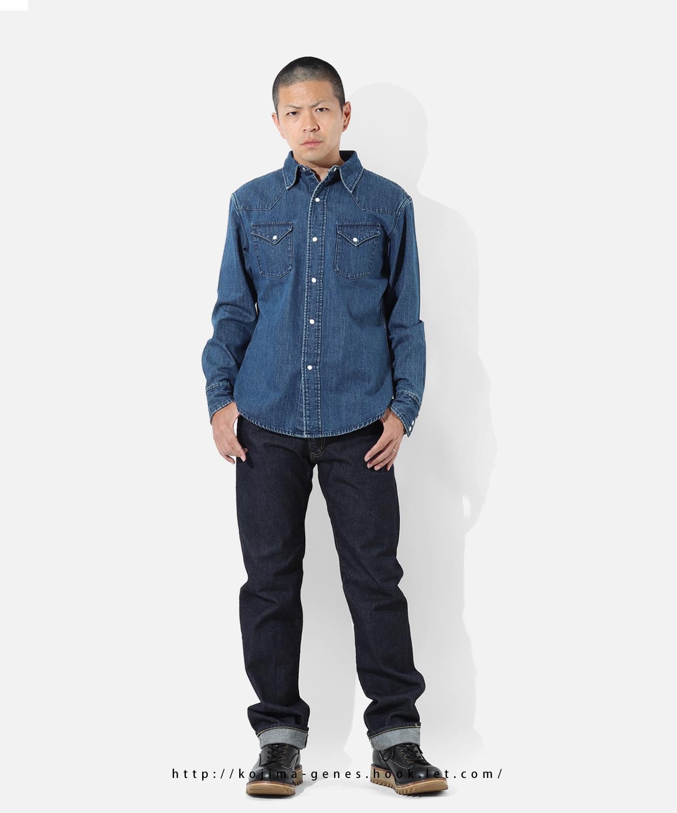 Denim Western Shirt Usedwell by KGR / デニムウエスタンシャツ