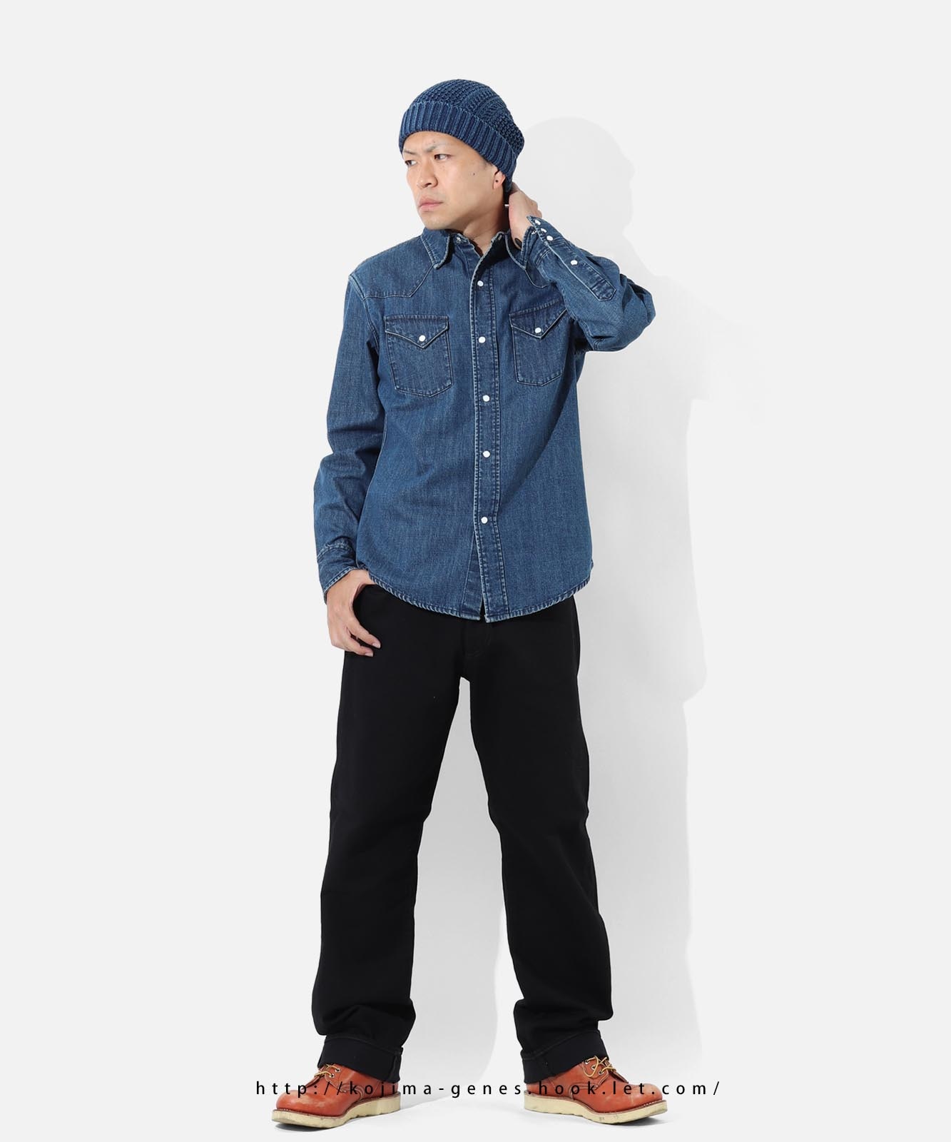 Denim Western Shirt Usedwell by KGR / デニムウエスタンシャツ