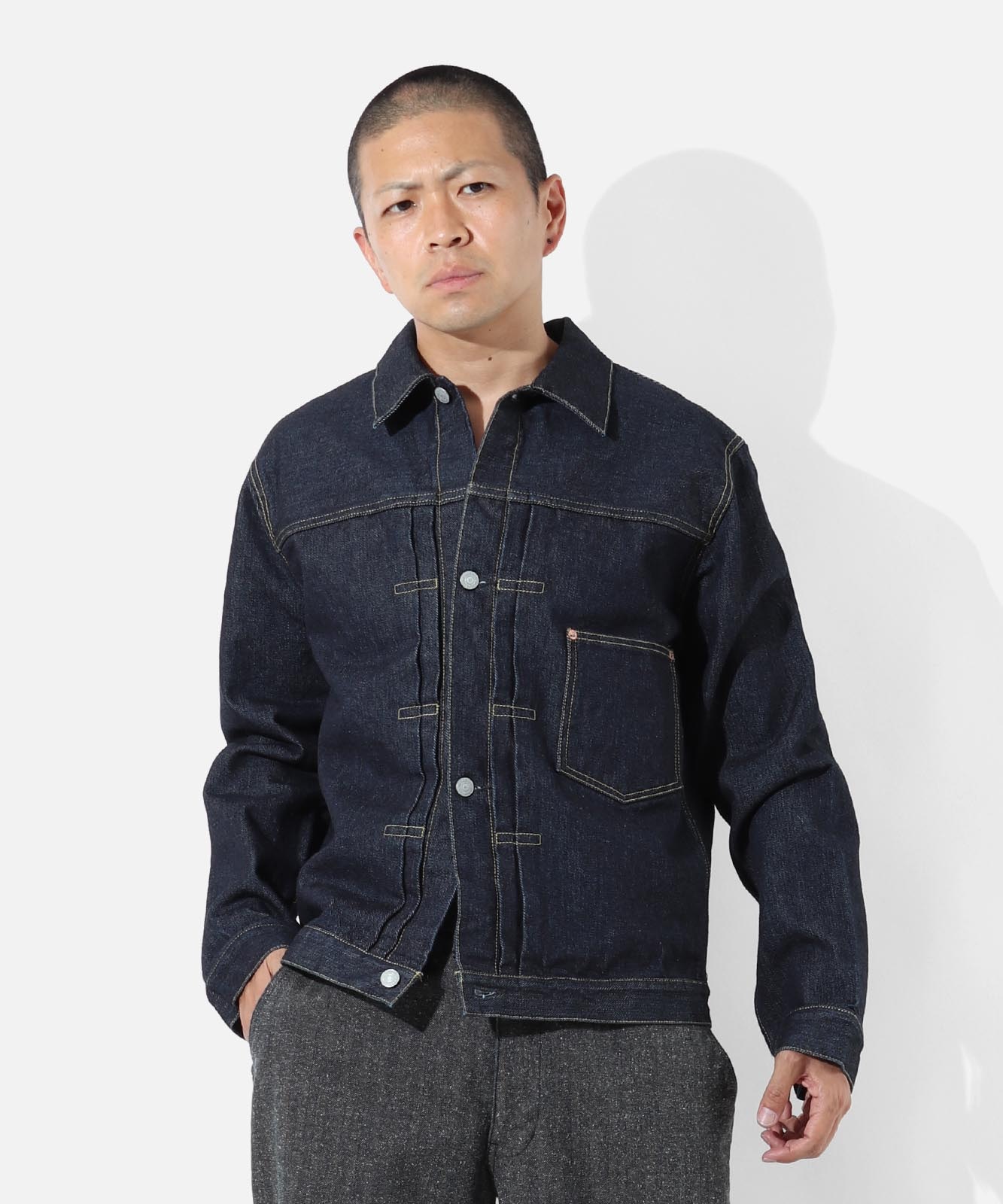 17oz Left Hand Twill Selvedge Denim Jacket World War Ⅱ Type /17oz