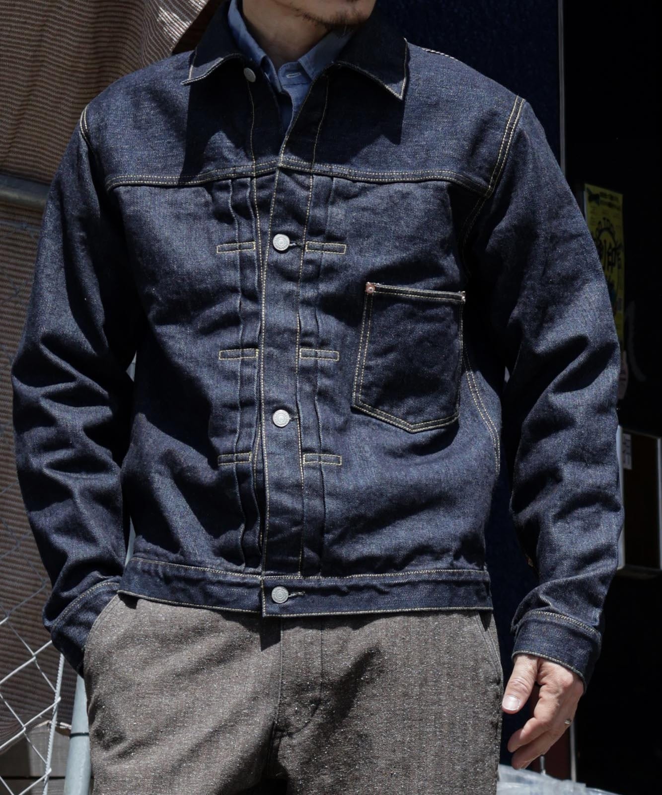 17oz Left Hand Twill Selvedge Denim Jacket World War Ⅱ Type /17oz